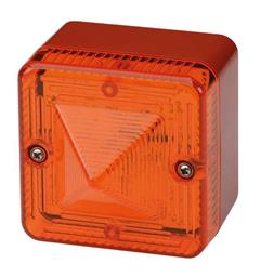 XenonStrobe L101X-B 24vDC [red] 2:AMBER 5J 1/1,5/2Hz IP66 20-28vDC/AC w.o/Lugs